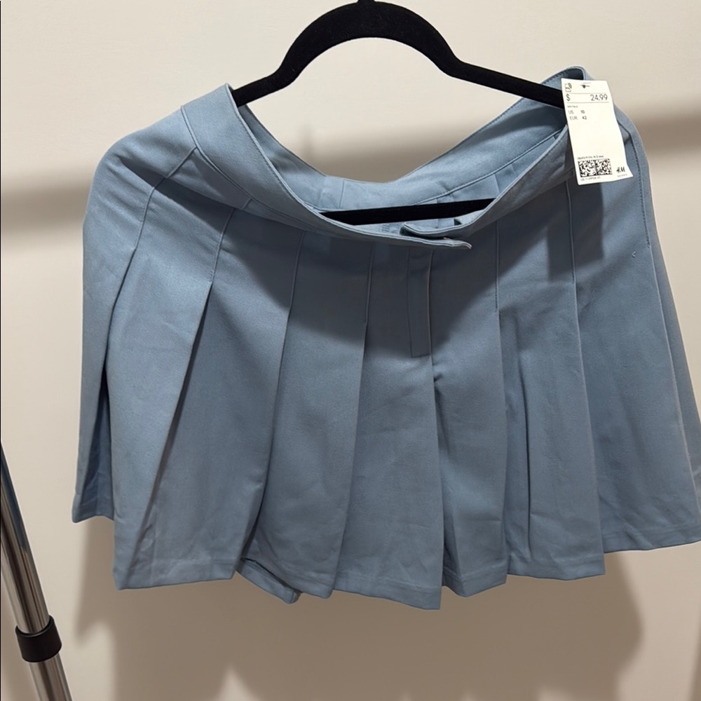 H&M Blue Pleated Women's Skirt